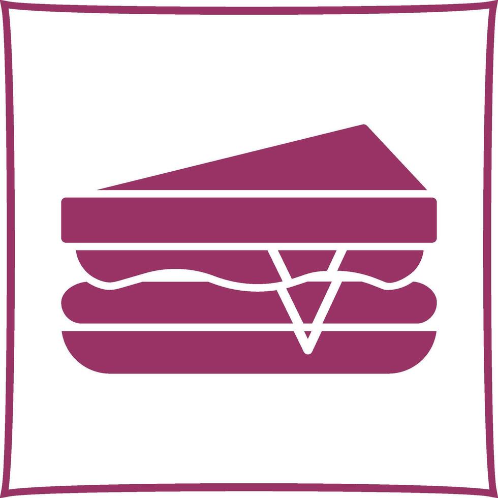 Sandwich-Vektor-Symbol vektor