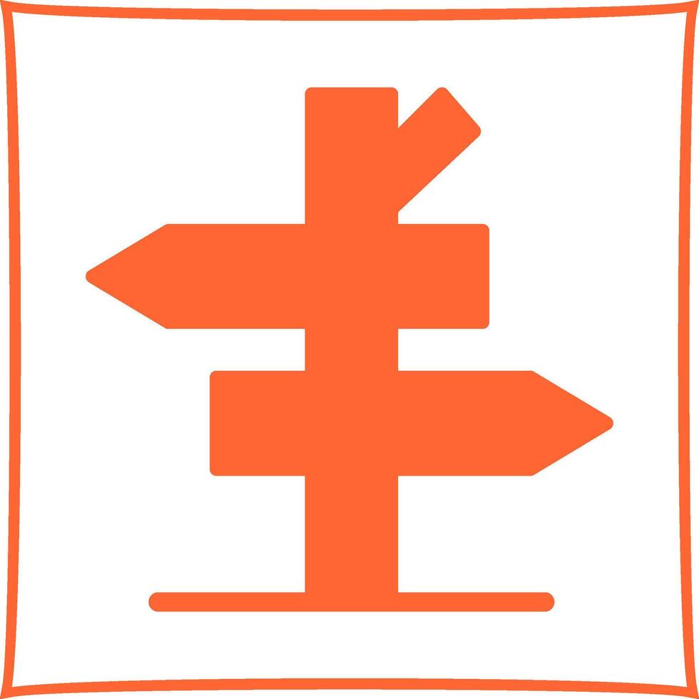 Straßenschild-Vektor-Symbol vektor