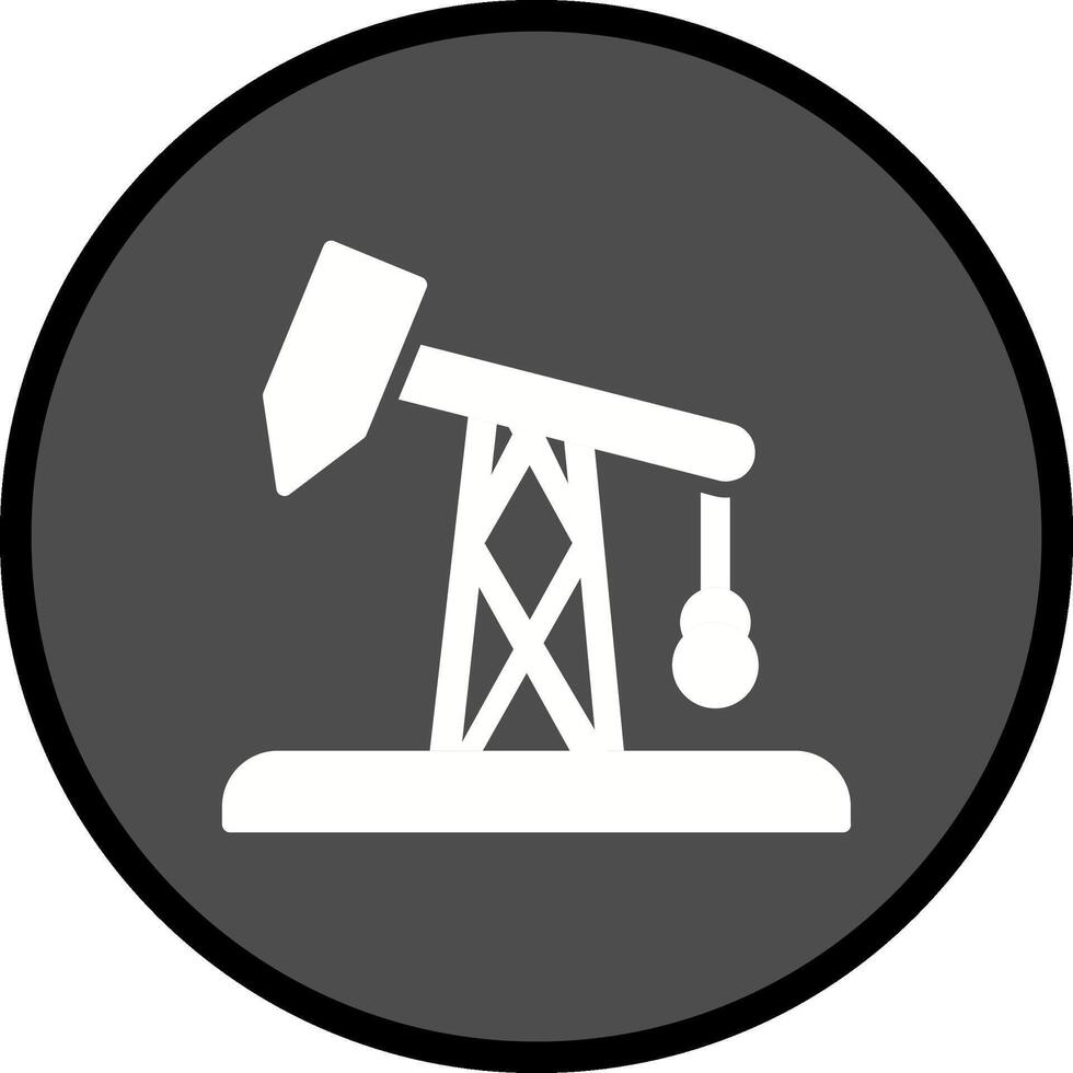 Pumpjack-Vektorsymbol vektor