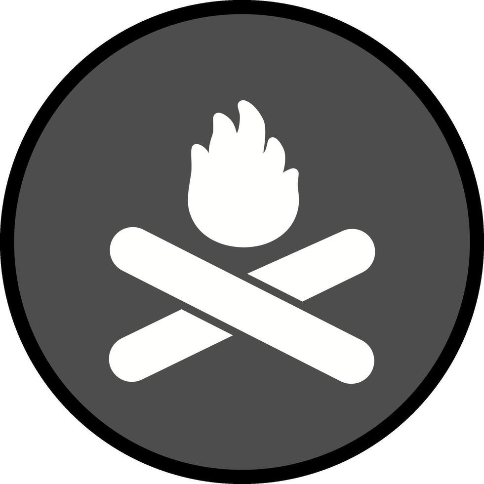 Lagerfeuer-Vektor-Symbol vektor