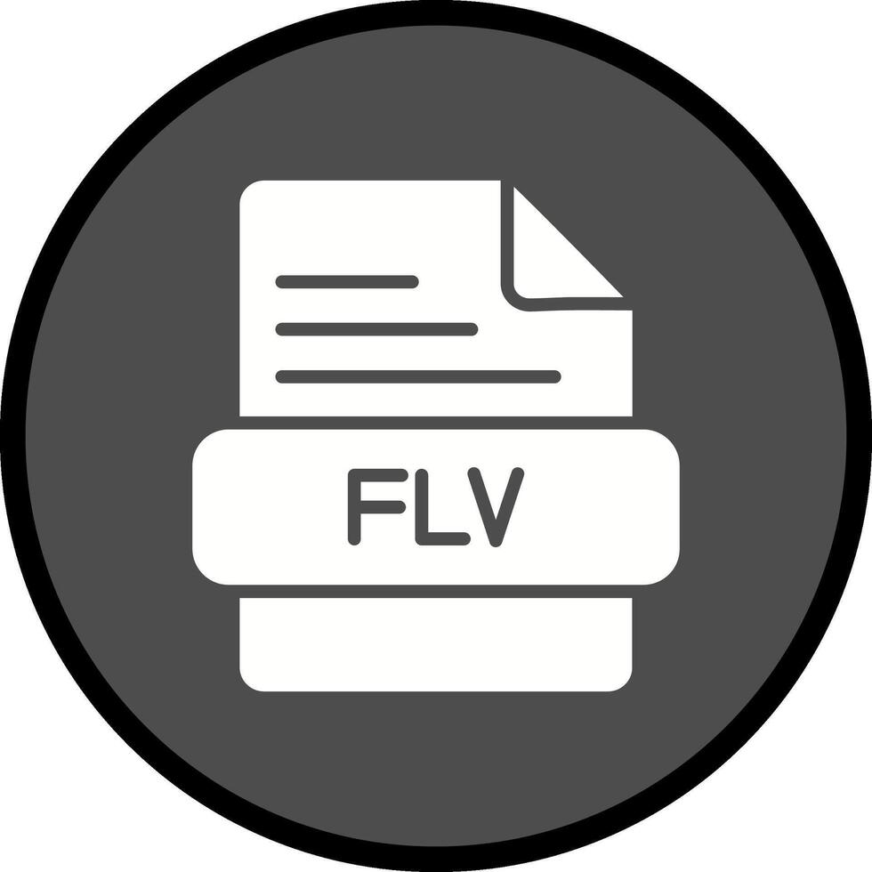 FLV-Vektorsymbol vektor