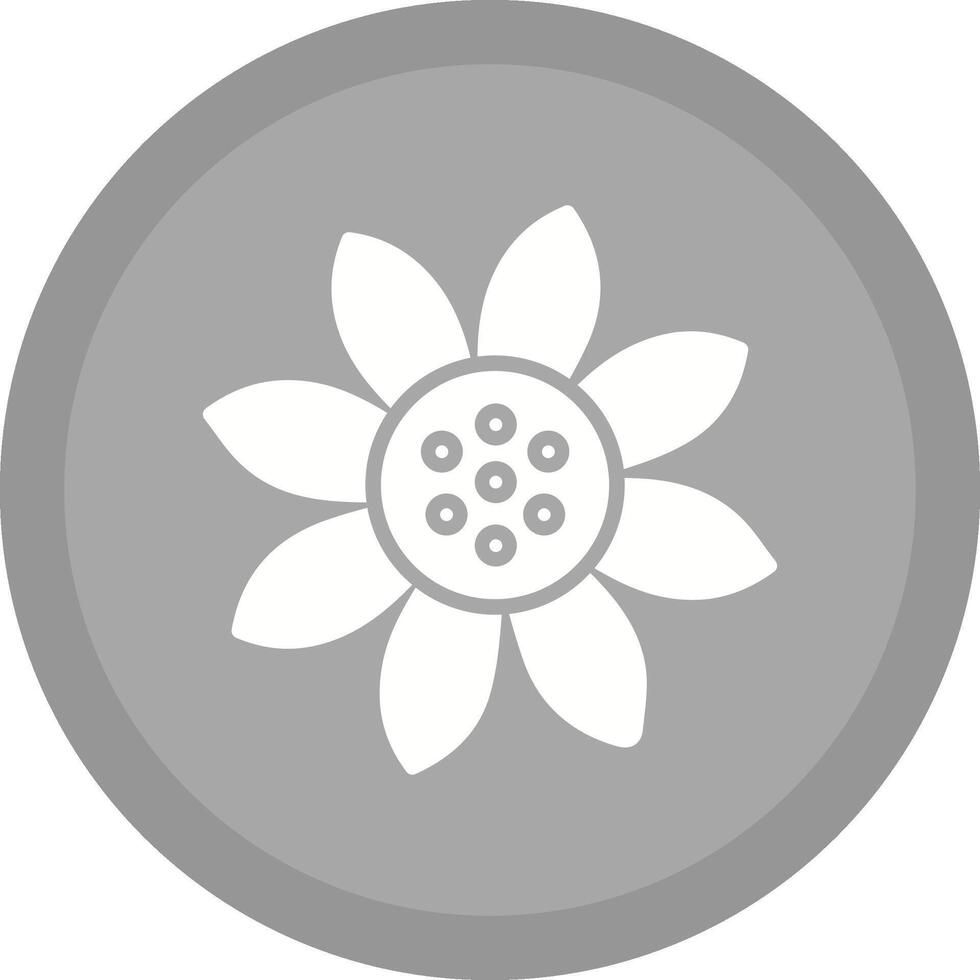 Symbol für Sonnenblumenvektor vektor