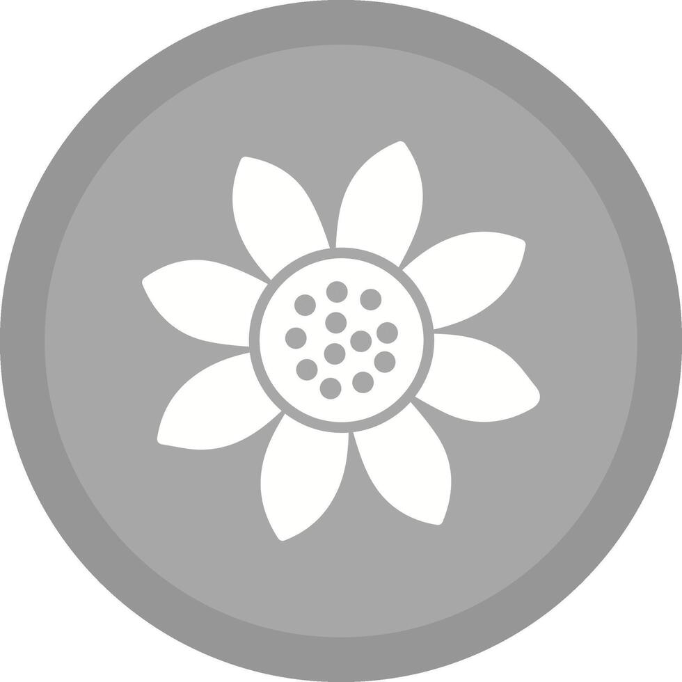 Symbol für Sonnenblumenvektor vektor