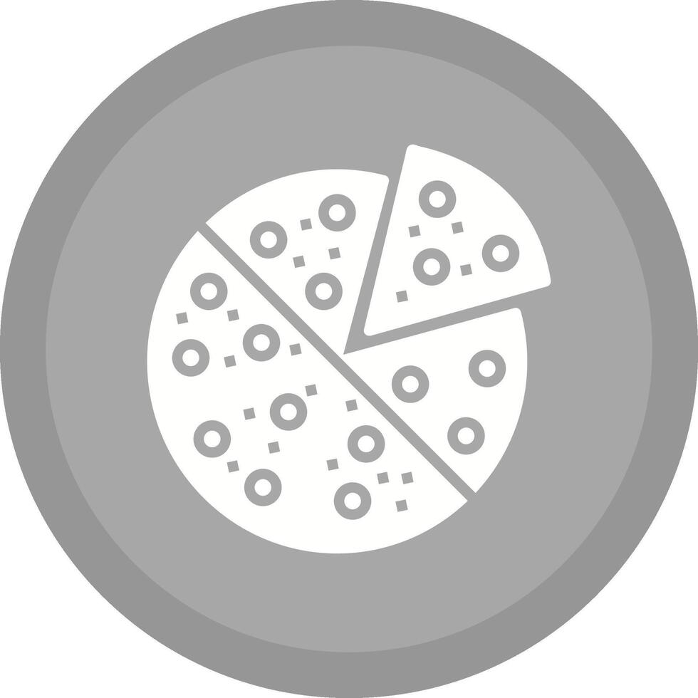 Vektorsymbol für Pizzastücke vektor