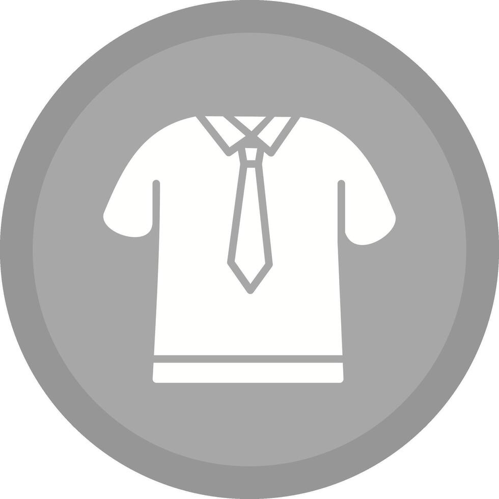 Vektorsymbol für Hemd und Krawatte vektor