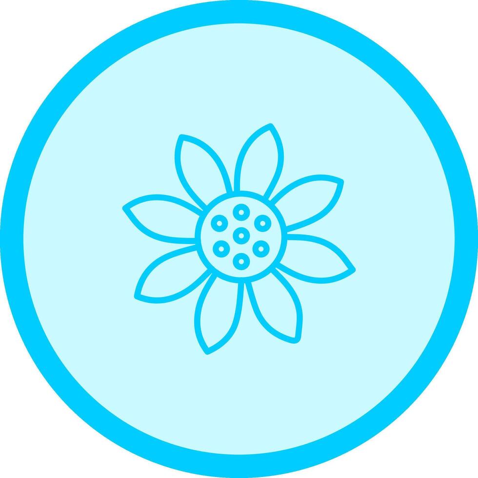 Symbol für Sonnenblumenvektor vektor