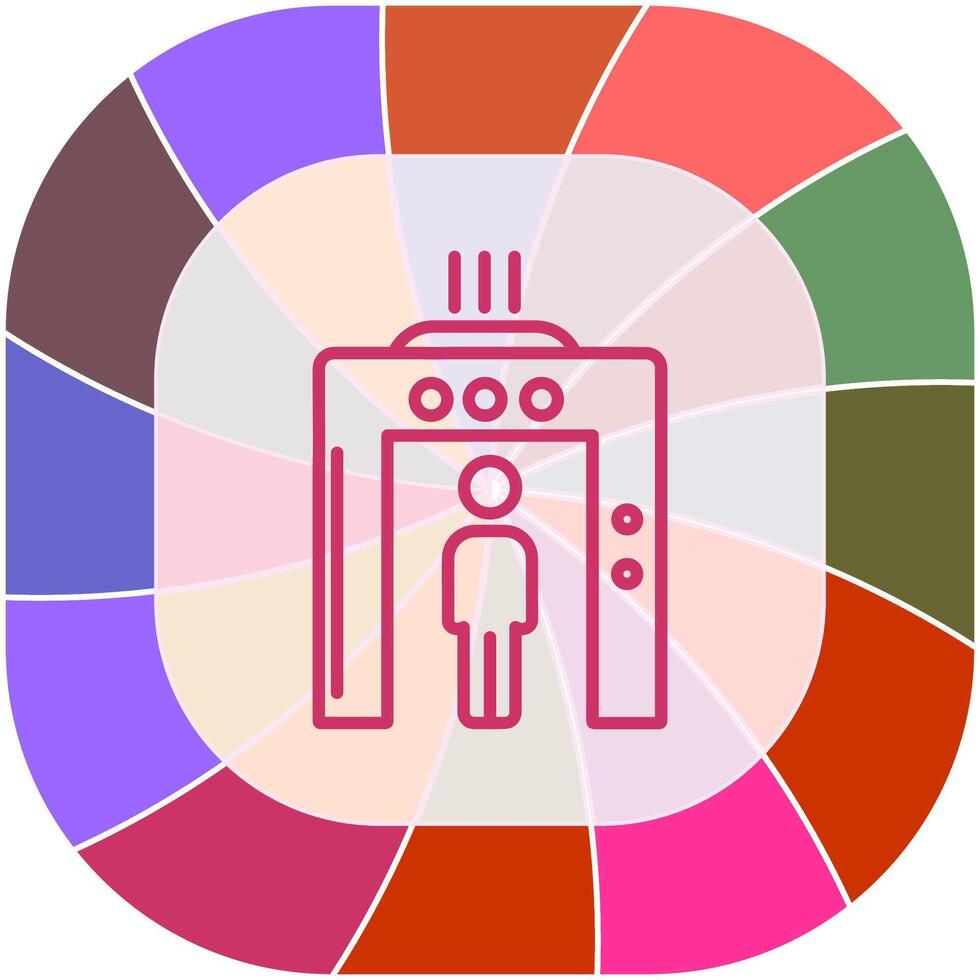 Vektorsymbol für die Flughafensicherheit vektor
