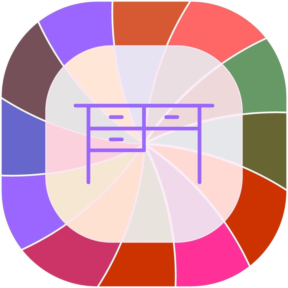 Tabelle mit Schubladen ii Vektor Symbol