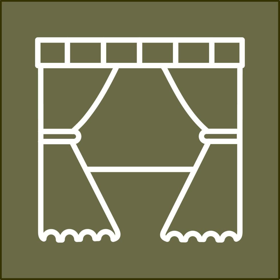 Vorhang-Vektor-Symbol vektor