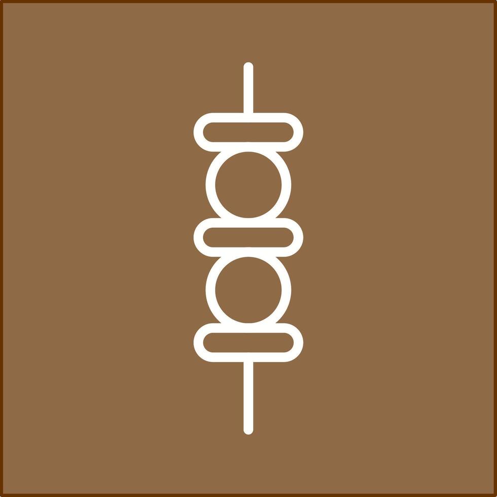 Kebab-Vektor-Symbol vektor