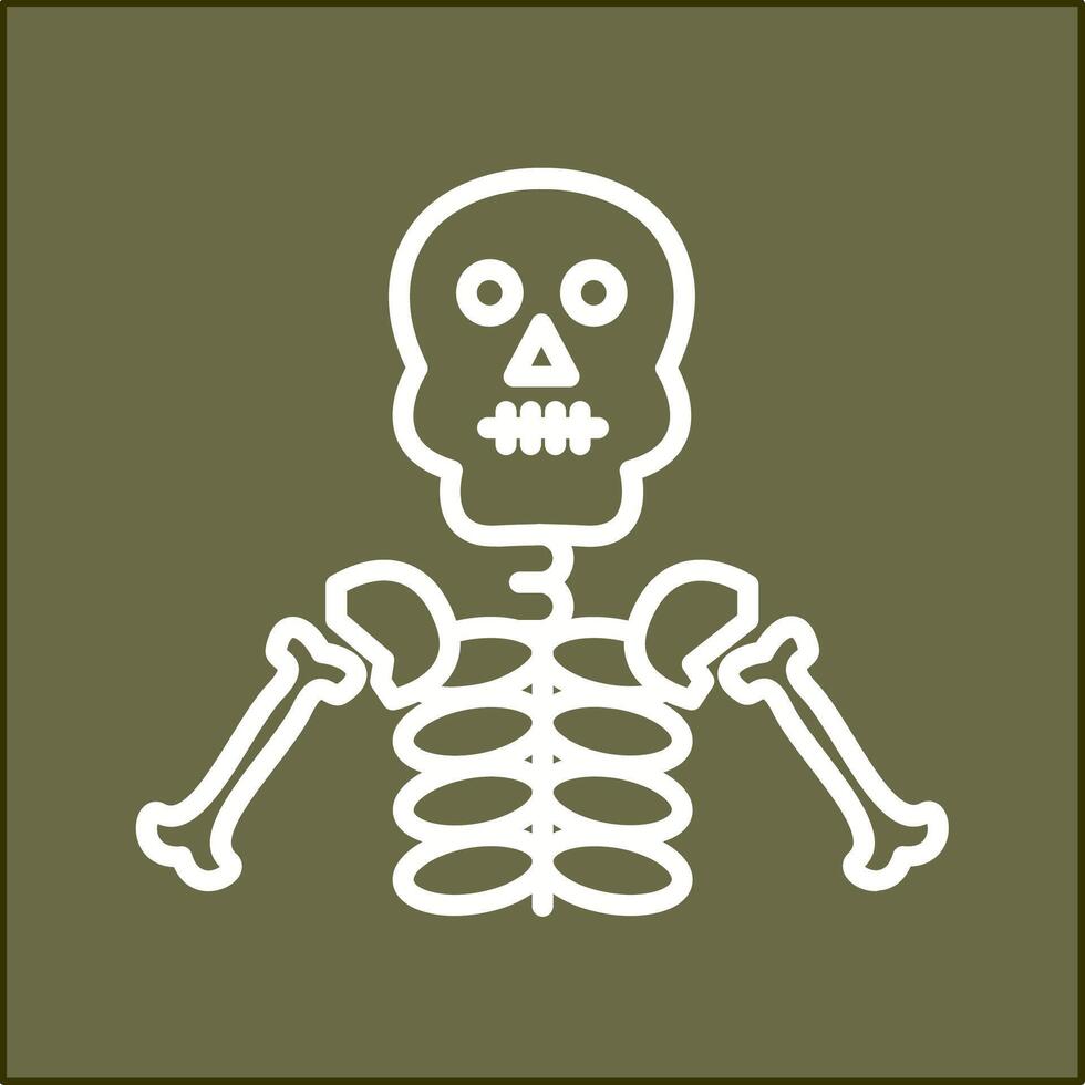 skelett vektor ikon