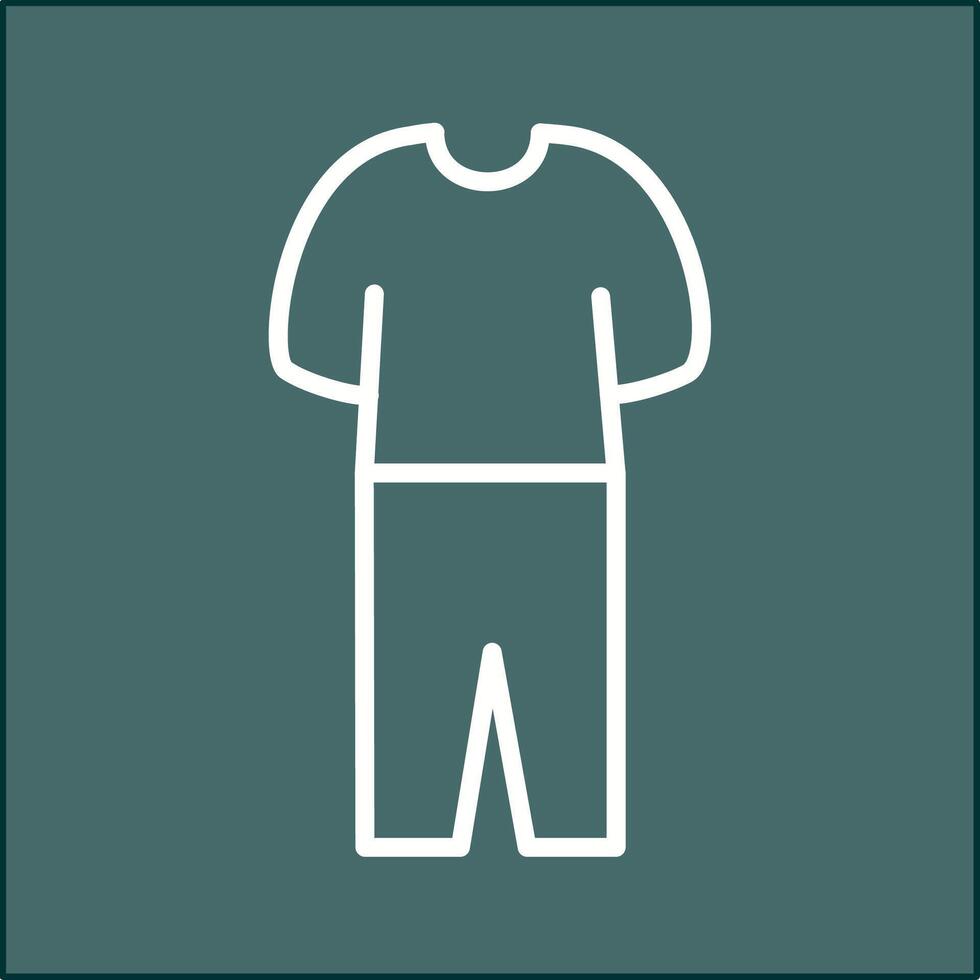 pyjamas kostym vektor ikon