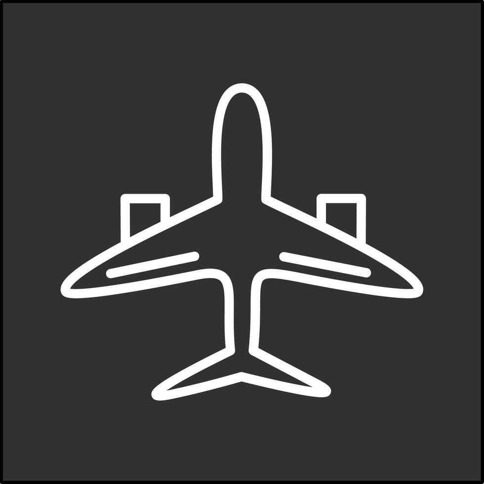 Flugzeug-Vektor-Symbol vektor