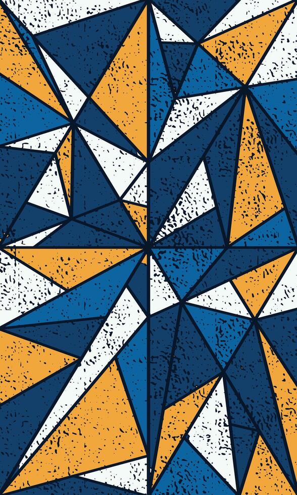 Grunge Stil geometrisch Muster abstrakt Hintergrund vektor