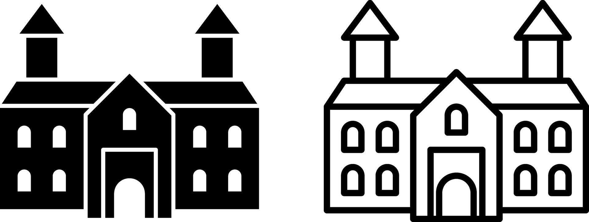 Palast Symbol, Zeichen, oder Symbol im Glyphe und Linie Stil isoliert auf transparent Hintergrund. Vektor Illustration