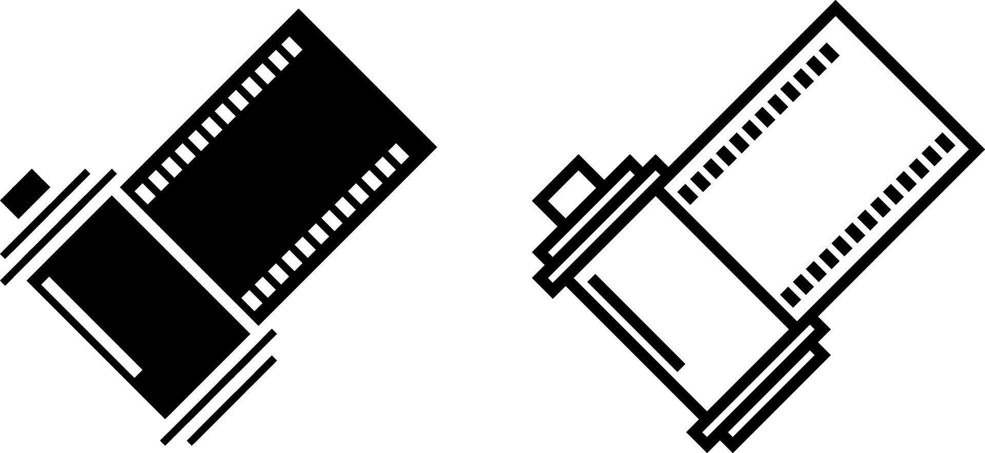 filma burk ikon, tecken, eller symbol i glyf och linje stil isolerat på transparent bakgrund. vektor illustration