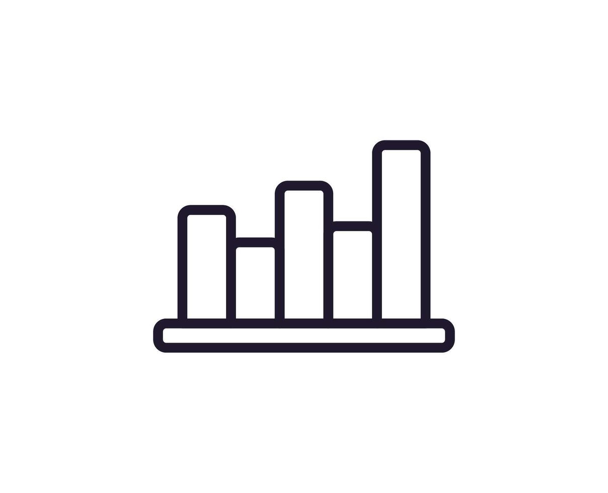 Graph Konzept. modern Gliederung hoch Qualität Illustration zum Banner, Flyer und Netz Websites. editierbar Schlaganfall im modisch eben Stil. Linie Symbol von Graph vektor