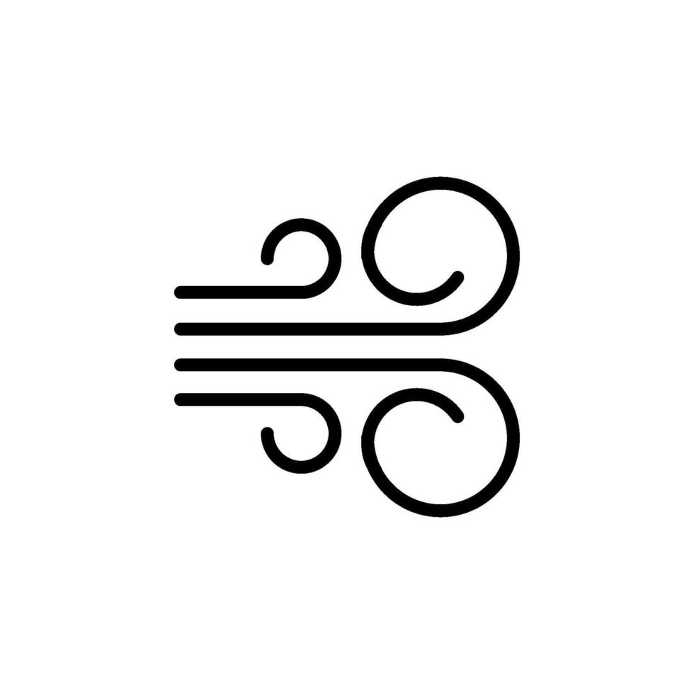 Wind Luft Symbol Vektor Design Vorlage