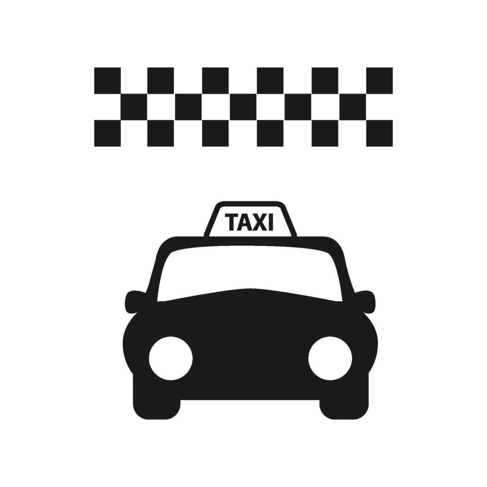 taxi ikon vektor design mall