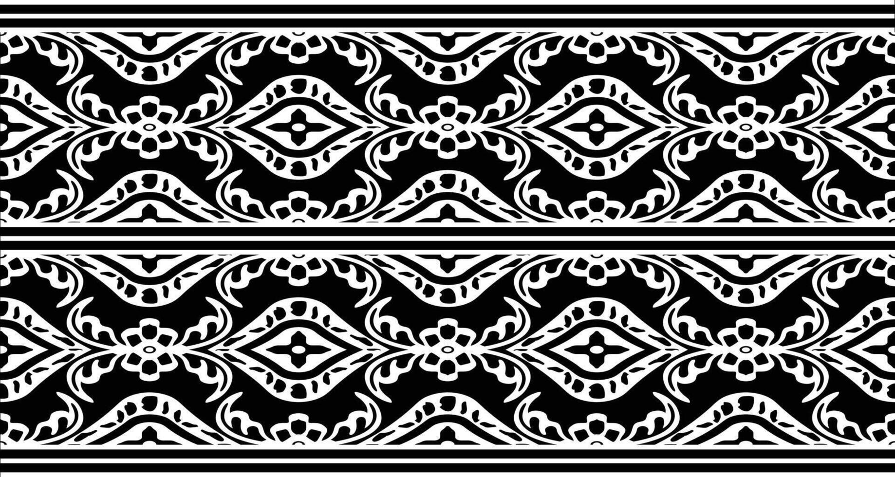 textil- tyg gräns motiv mönster för en geometrisk orientalisk sömlös mönster. gräns dekoration. design för bakgrund, tapet, vektor illustration, textil, batik, matta, tyg, Kläder