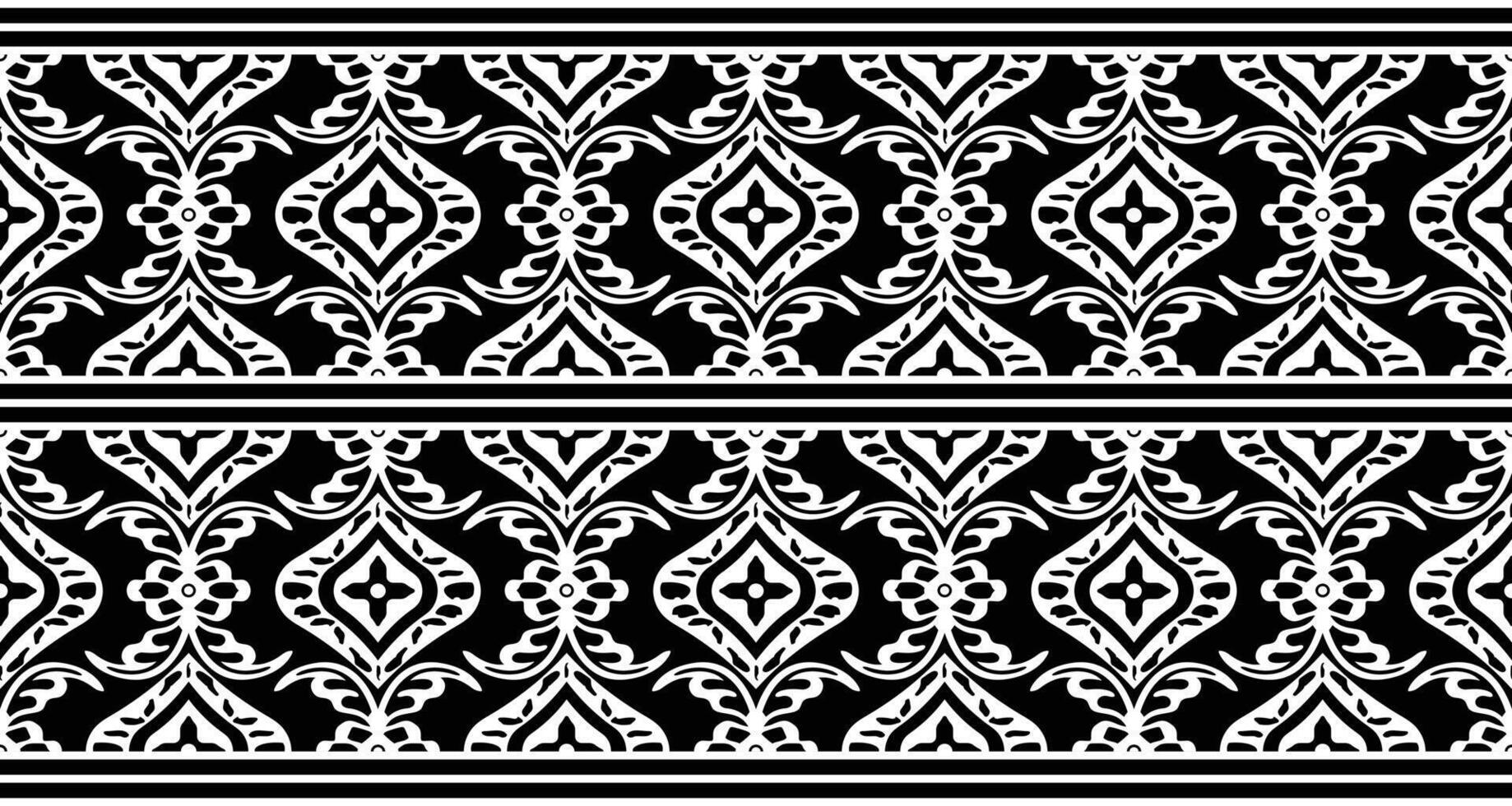 textil- tyg gräns motiv mönster för en geometrisk orientalisk sömlös mönster. gräns dekoration. design för bakgrund, tapet, vektor illustration, textil, batik, matta, tyg, Kläder