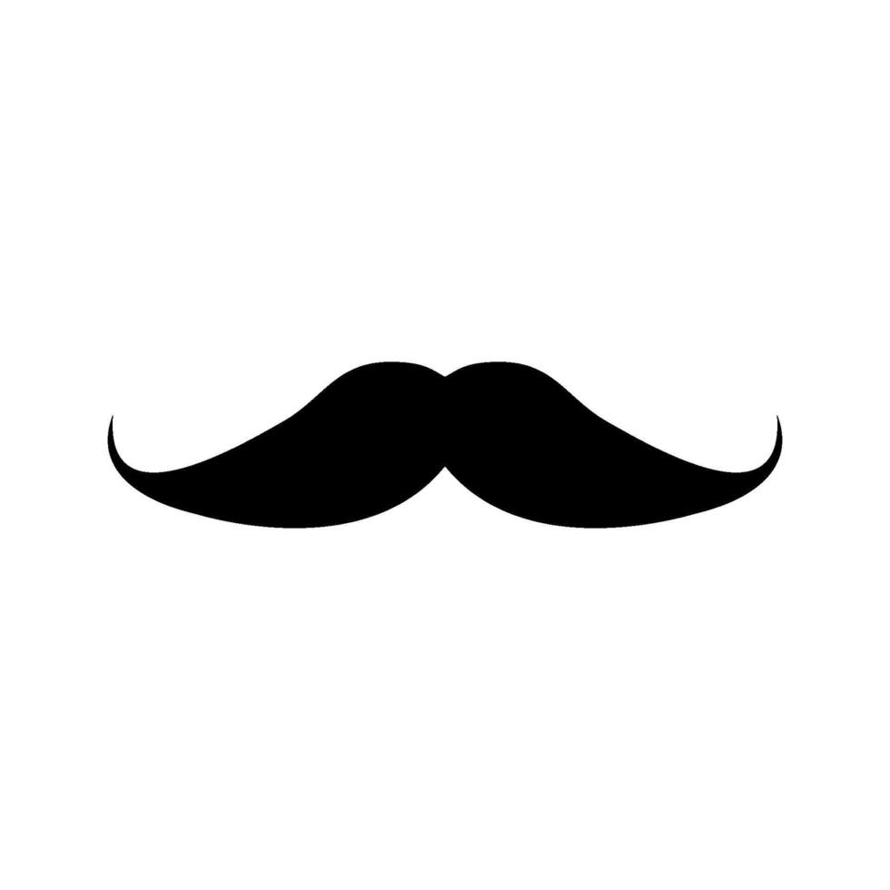 mustasch ikon vektor design mallar