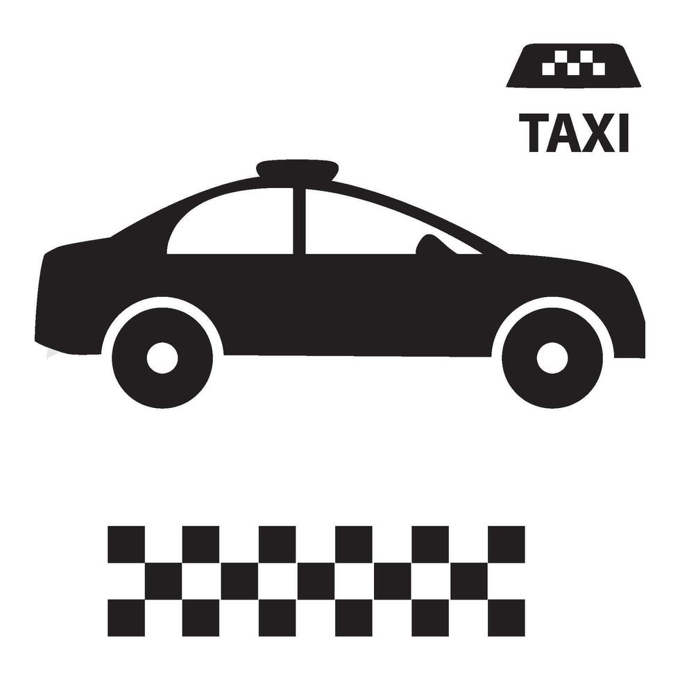 taxi ikon vektor design mall