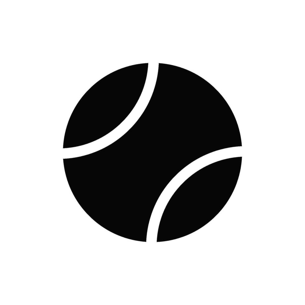 Tennis Ball Symbol Vektor Design Vorlage