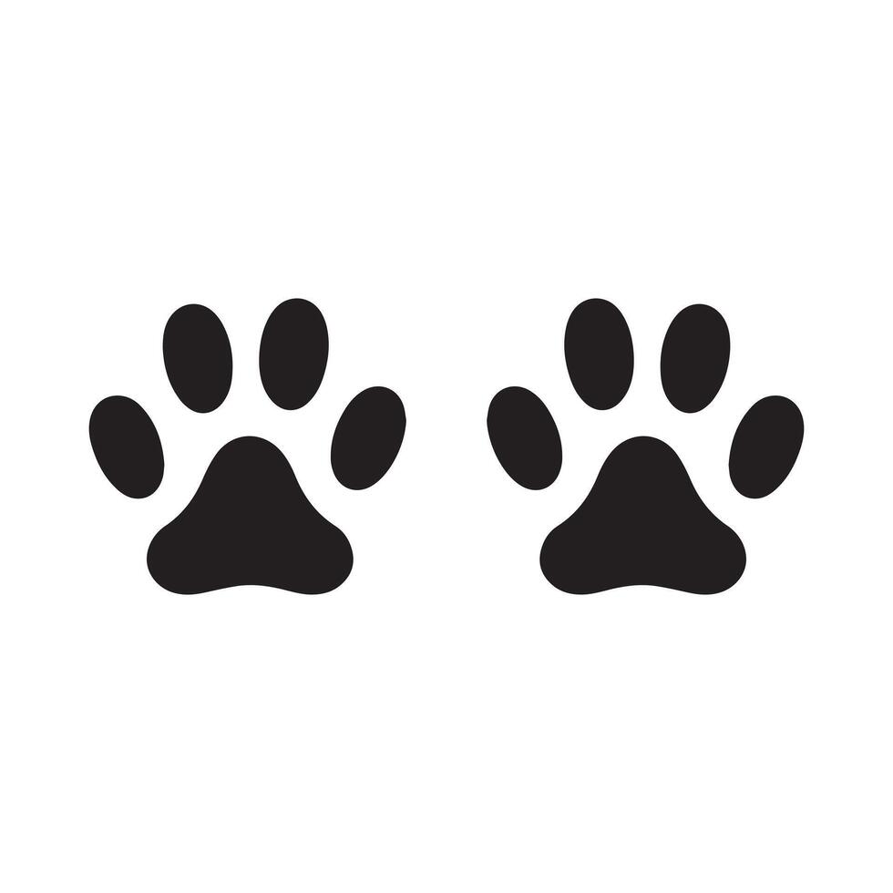 hund och lejon svart fot skriva ut djur. illustration bakgrund design. vektor