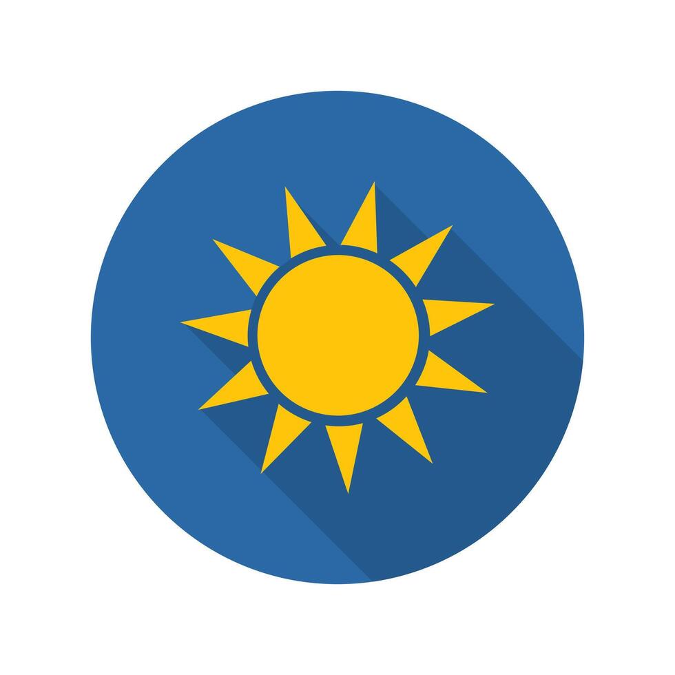 Sol ikon. Sol logotyp för webb design vektor