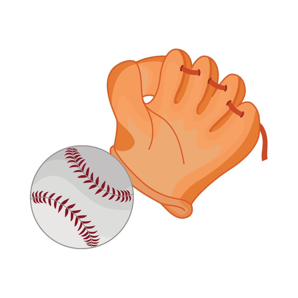 illustration av baseboll handske vektor