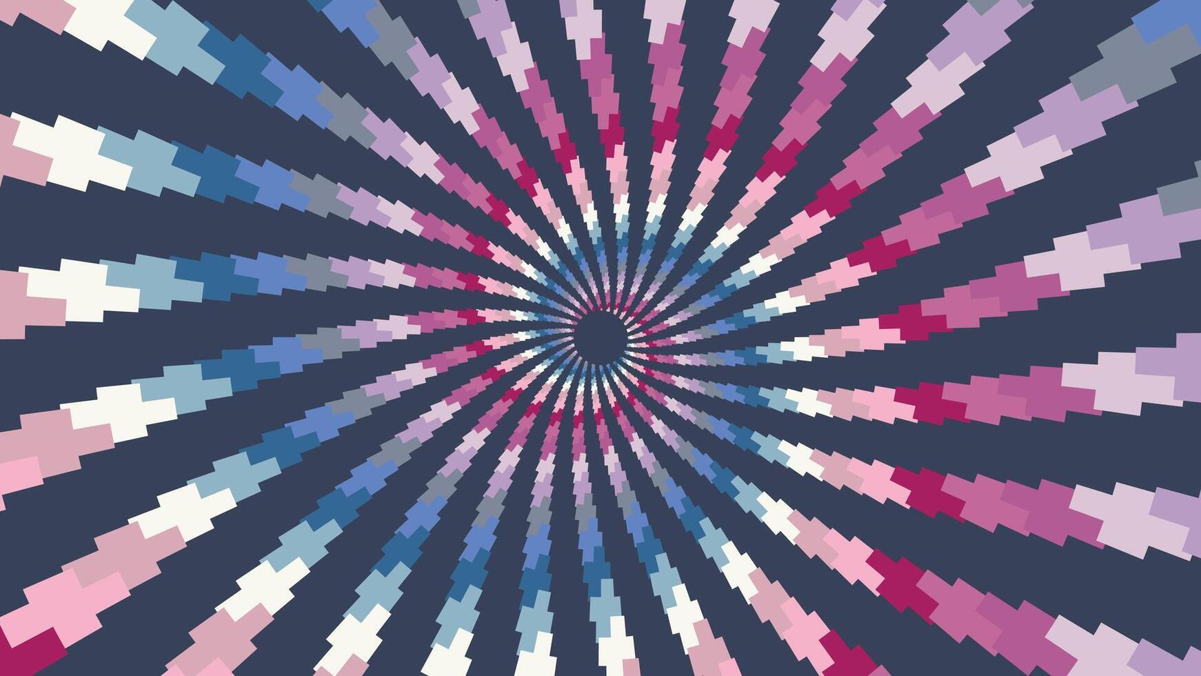 abstrakt spiral runda spinning virvel vågig linje brådskande karaktär data cykel bakgrund. vektor