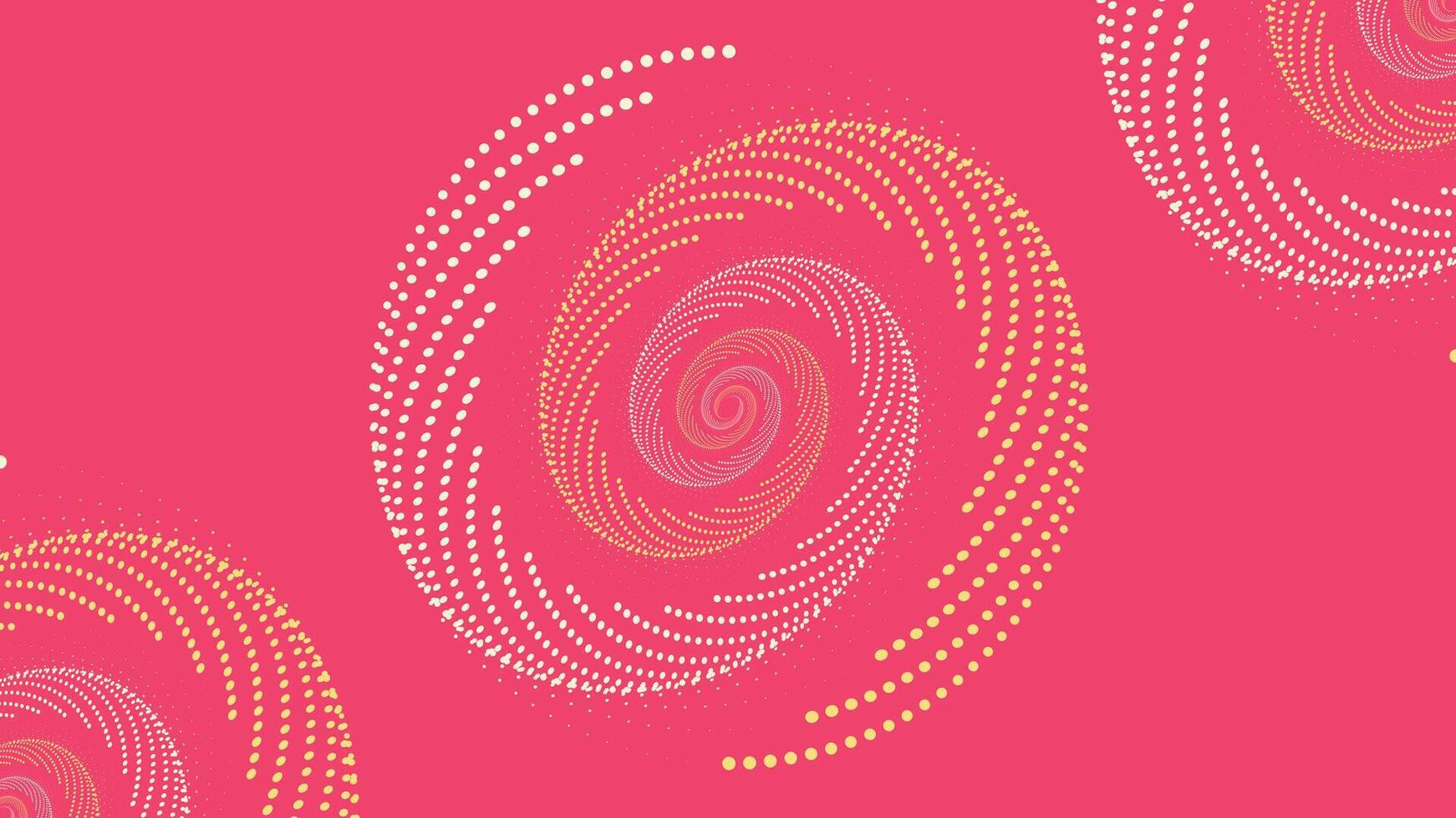 abstrakt spiral vågig linje brådskande karaktär virvel runda rosa Färg bakgrund. vektor