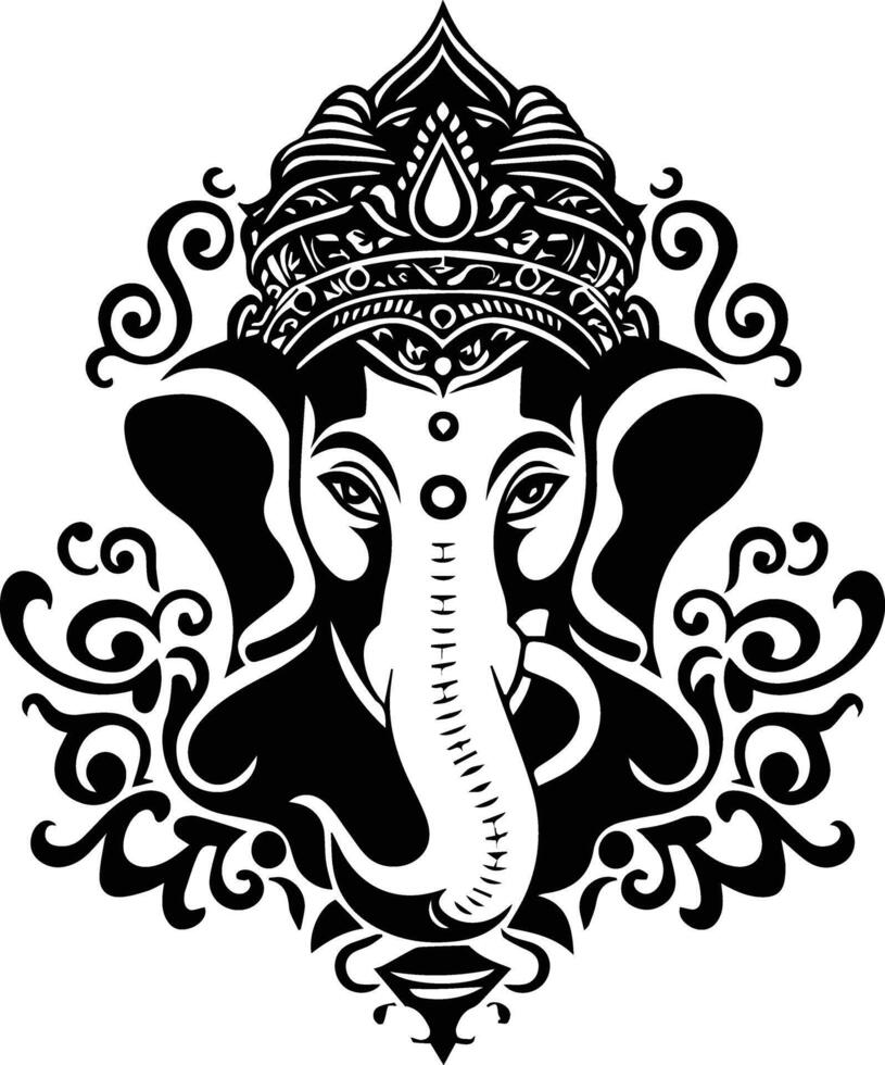 hindu Gud shree ganesh vektor bild