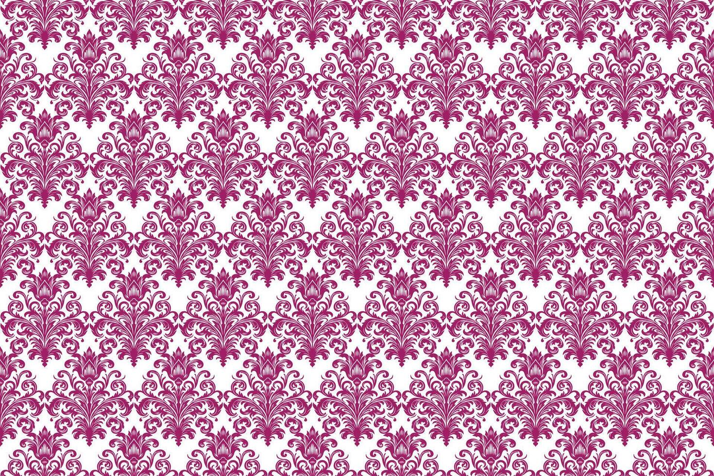 Damast Stoff Textil- nahtlos Muster texturiert Hintergrund Luxus dekorativ Zier Blumen- Jahrgang Stil. Vorhang, Teppich, Hintergrund, Kleidung, Verpackung, Textil- vektor