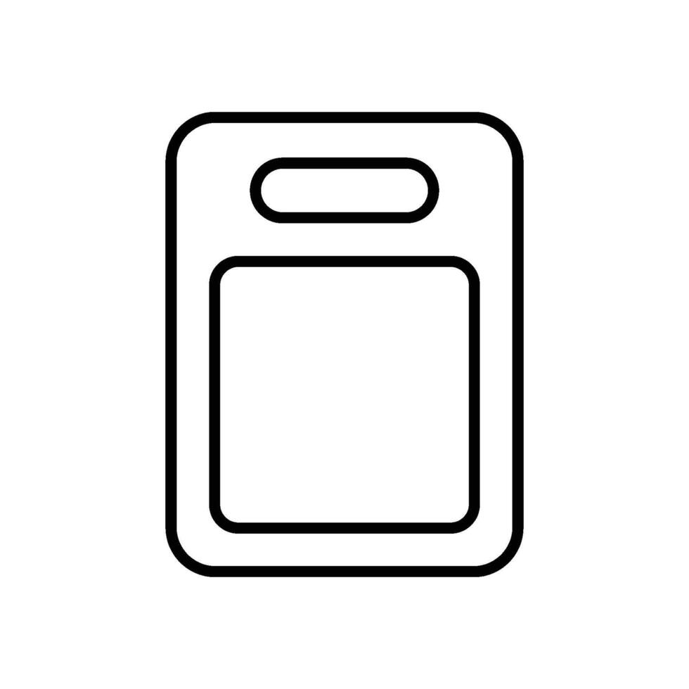 skärande styrelse ikon vektor design illustration