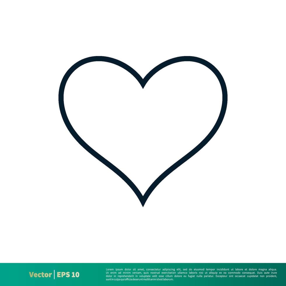 Liebe Herz Valentinsgrüße Tag Symbol Vektor Logo Vorlage Illustration Design eps 10.