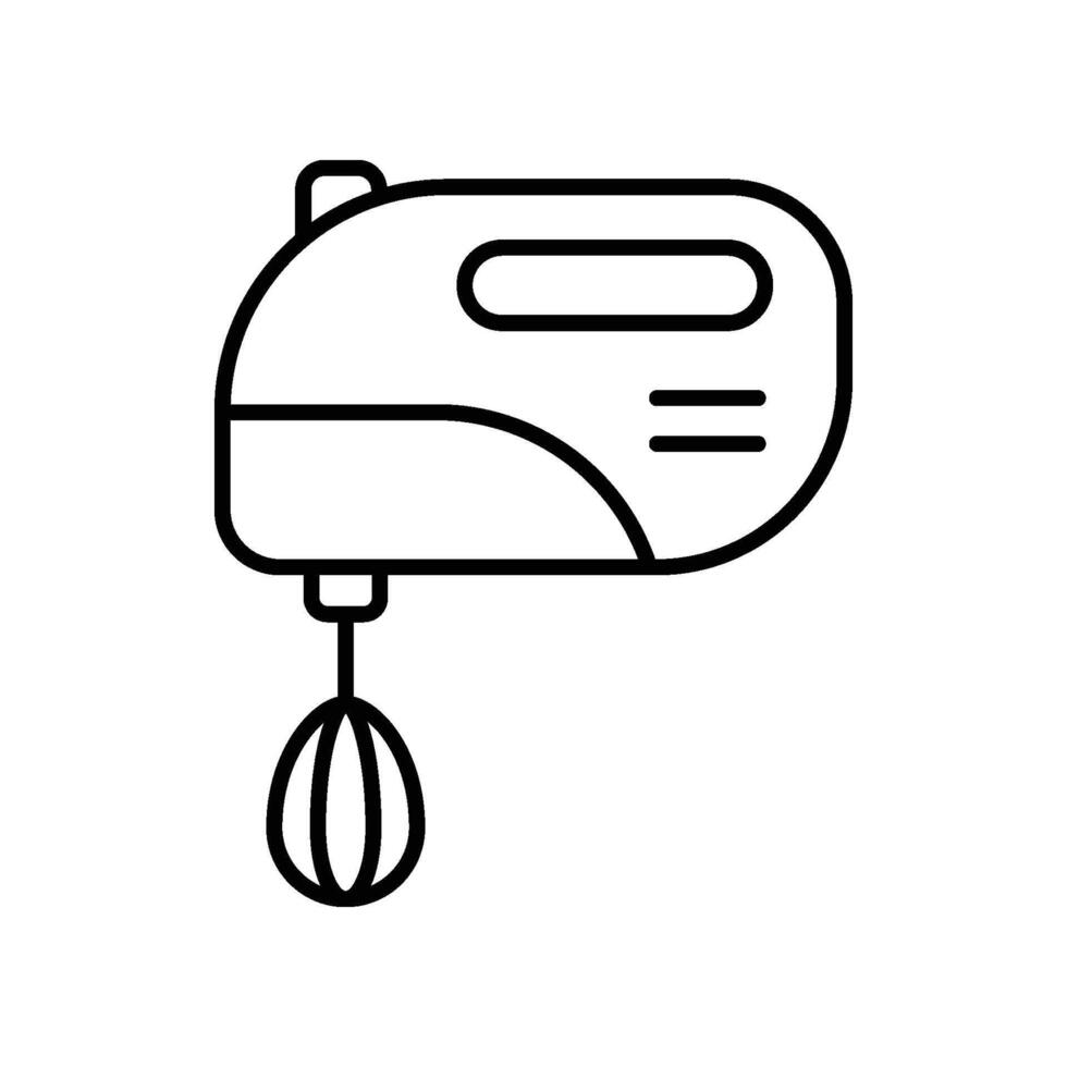 Hand Rührgerät Symbol Vektor Design