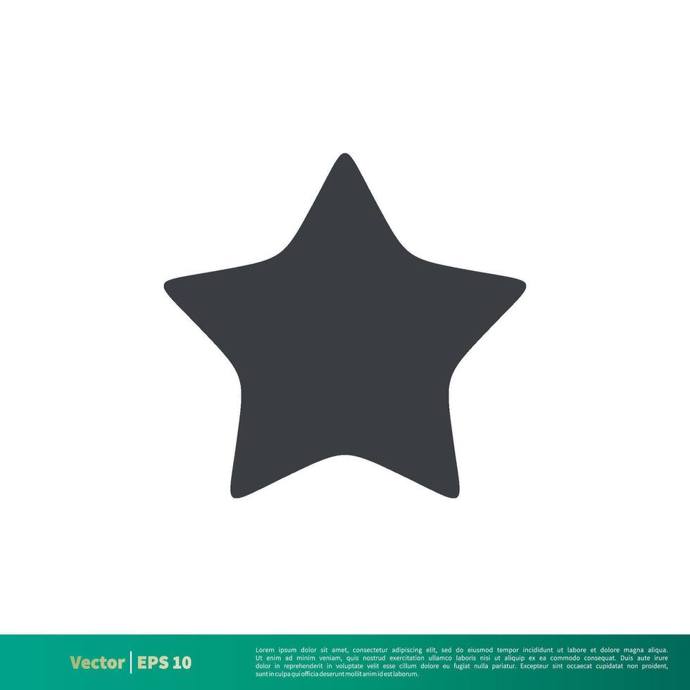 enkel stjärna form ikon vektor logotyp mall illustration design. vektor eps 10.