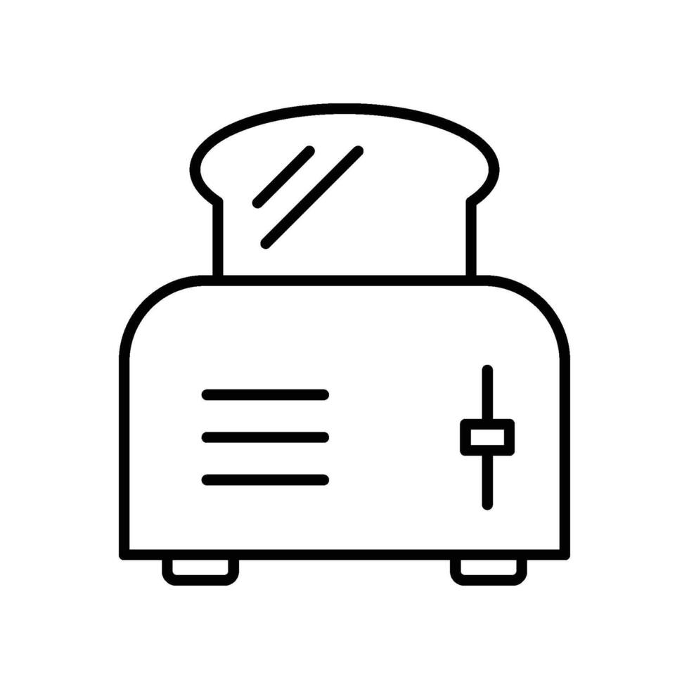 brödrost ikon vektor design illustration