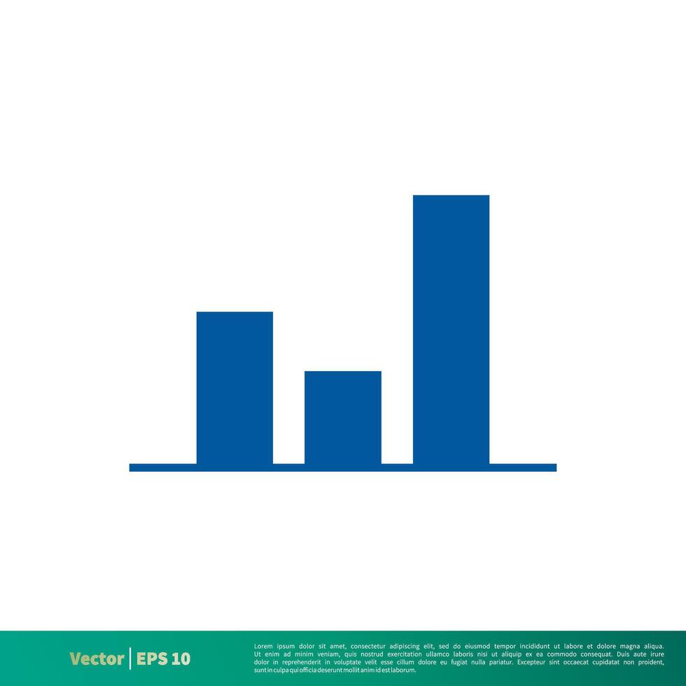 Grafik Diagramm Finanzen, Lager Austausch Symbol Vektor Logo Vorlage Illustration Design. Vektor eps 10.