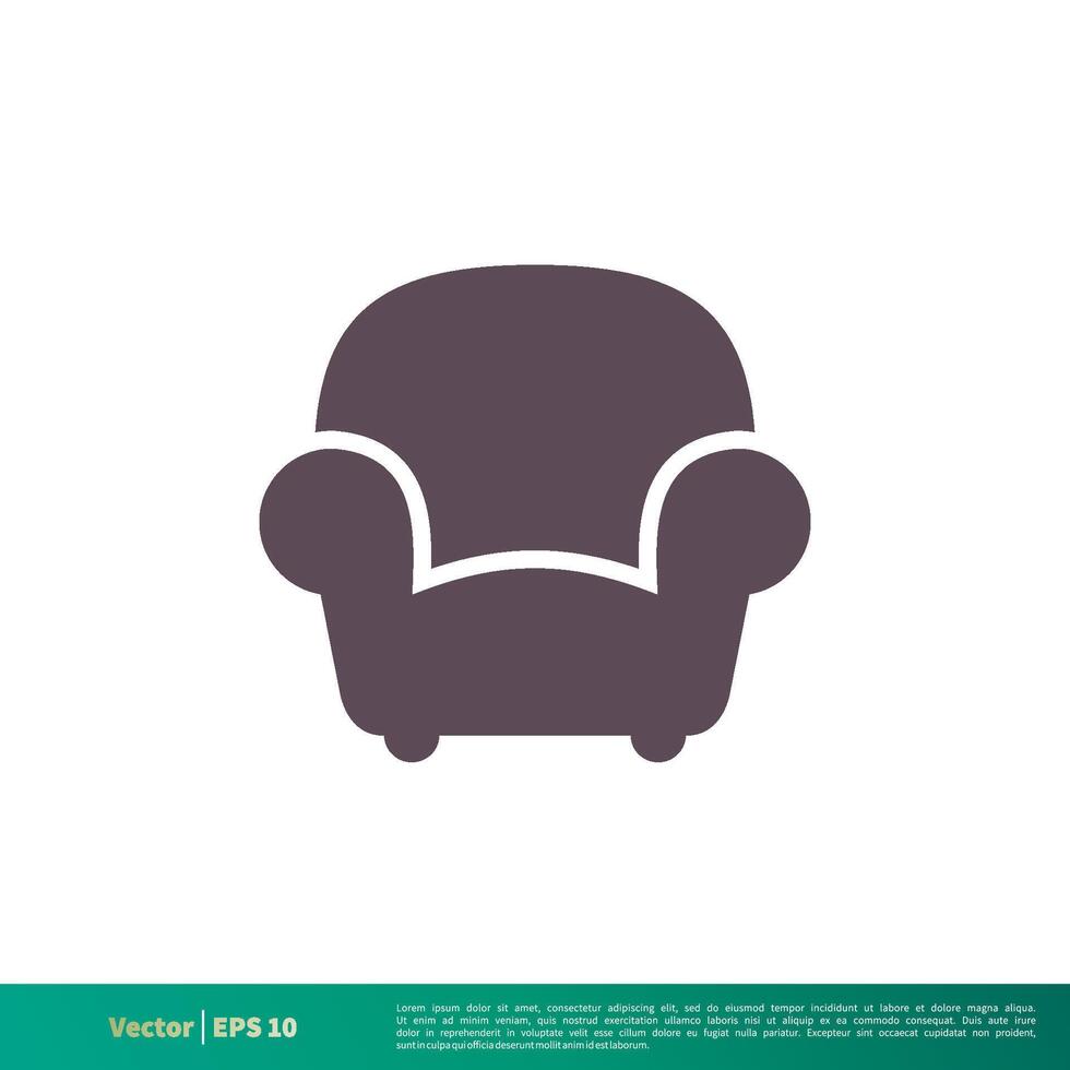 soffa soffa ikon vektor logotyp mall illustration design. vektor eps 10.
