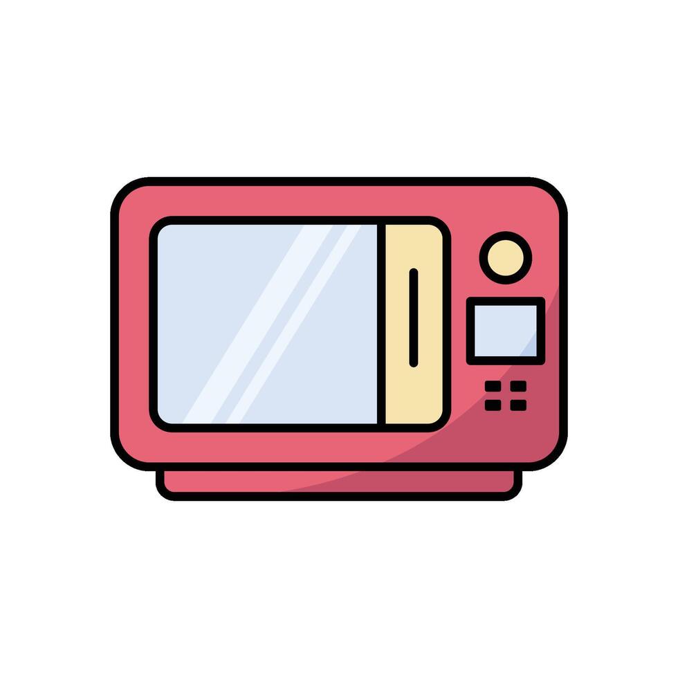 mikrovågsugn ikon vektor design illustration