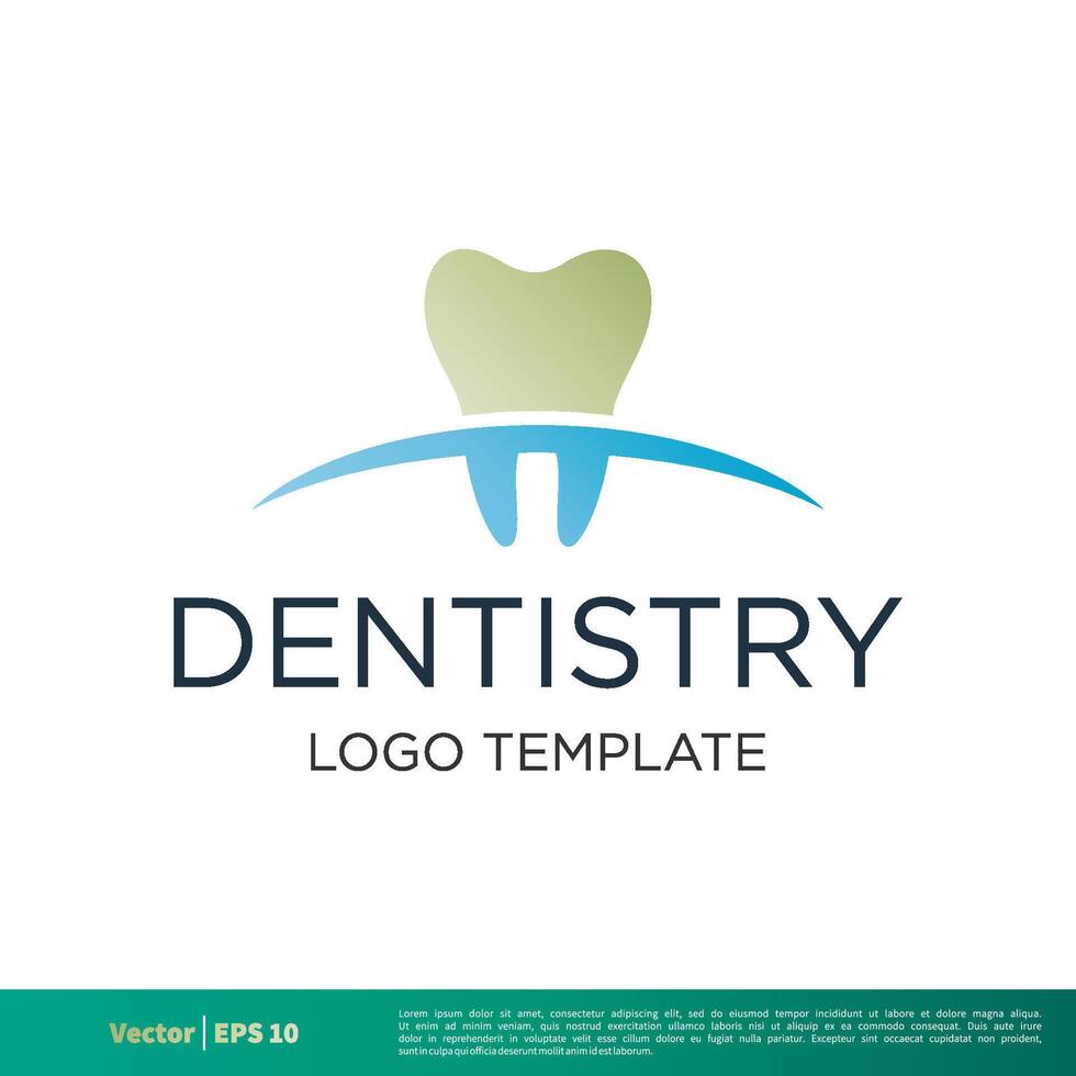 Zahnarzt, Dental Pflege Symbol Vektor Logo Vorlage Illustration Design. Vektor eps 10.