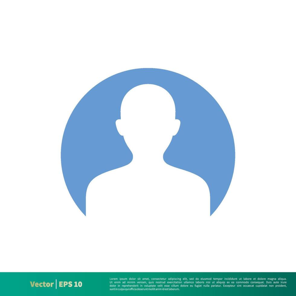 profil avatar ikon vektor logotyp mall illustration design. vektor eps 10.