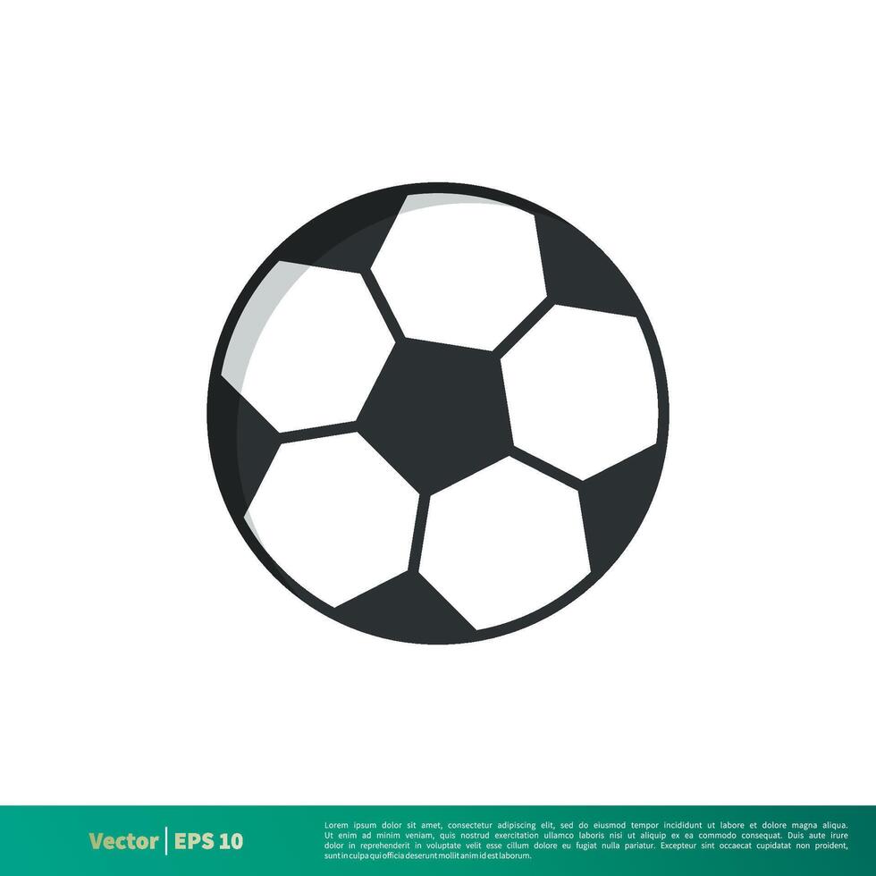 fotboll, fotboll boll ikon vektor logotyp mall illustration design. vektor eps 10.