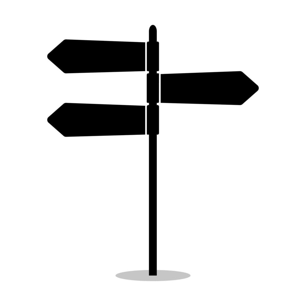 riktning väg tecken ikon vektor