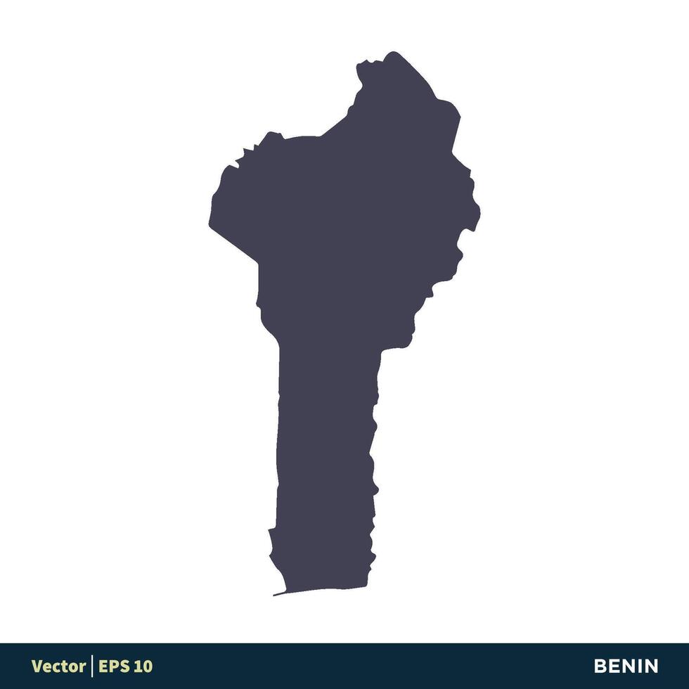 Benin - - Afrika Länder Karte Symbol Vektor Logo Vorlage Illustration Design. Vektor eps 10.