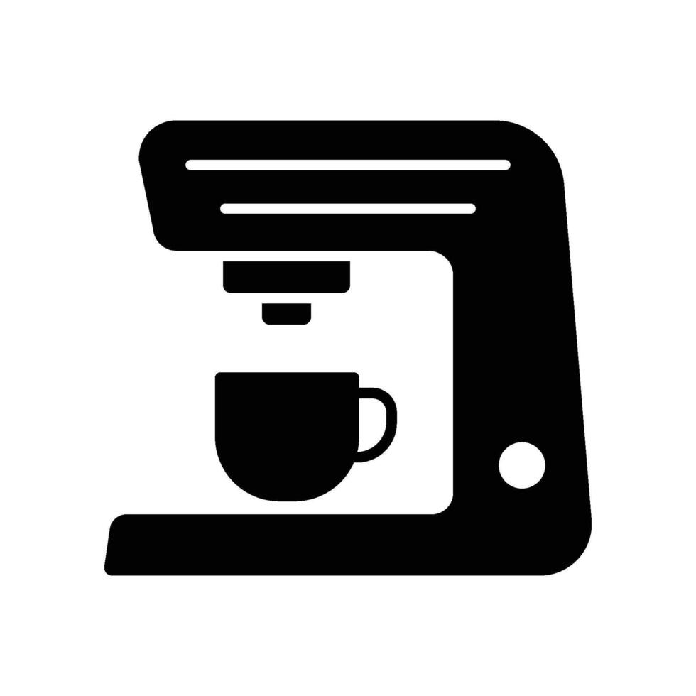 kaffe tillverkare ikon vektor design
