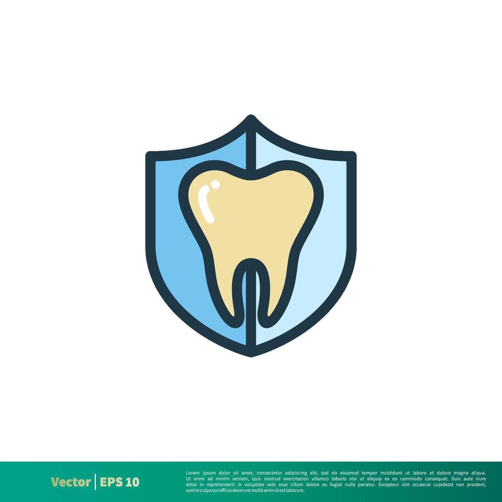 tandläkare, dental vård behandling ikon vektor logotyp mall illustration design. vektor eps 10.